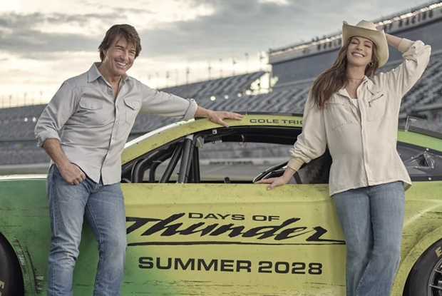 Tom Cruise et Anne Hathaway sur l'affiche promotionnelle de "Jours de tonnerre 2"