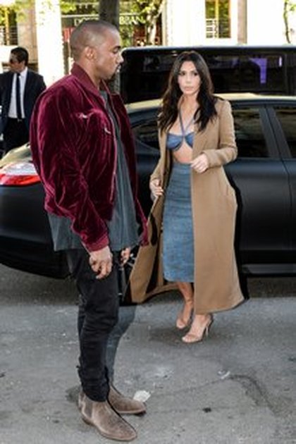 Kanye West et Kim Kardashian @ Paris