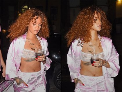 Rihanna en pyjama à New York