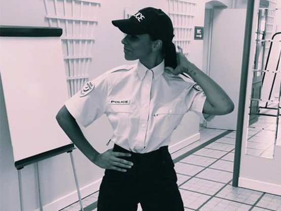 Shy'm dans la police