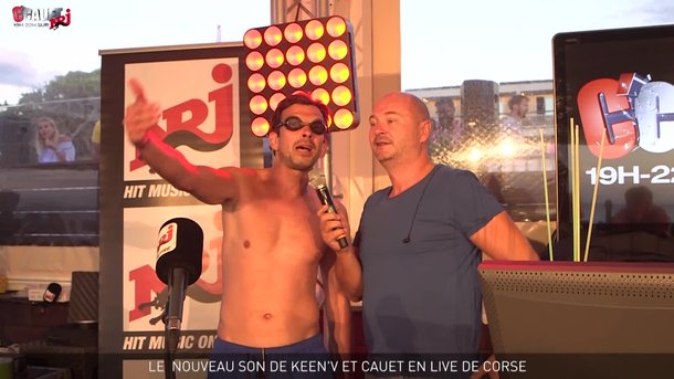 Le nouveau son de Cauet et Keen'v en live de Corse