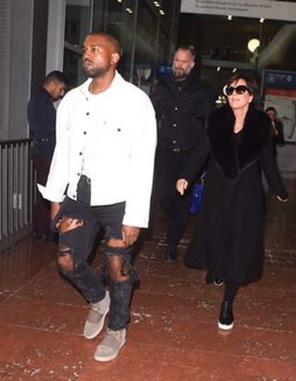 Kanye West et Kris Jenner à Paris