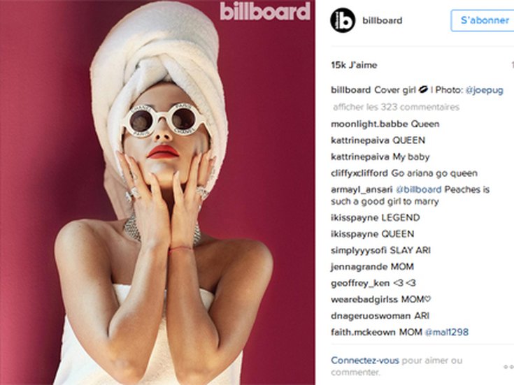 Ariana Grande pour Billboard