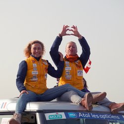 Les duos célèbrent leur victoire
