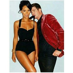 Rihanna: My first @terryrichardsonstudio shoot!! #robinthicke #throwbackriri