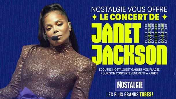 Nostalgie vous invite au concert exceptionnel de Janet Jackson à Paris !