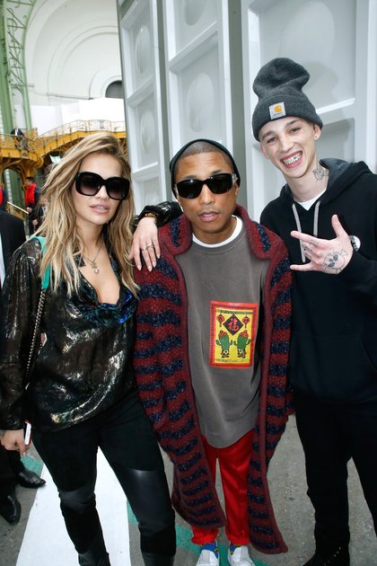 Rita Ora et Pharrell Williams au défilé Chanel