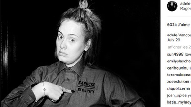 Adele : sans maquillage!