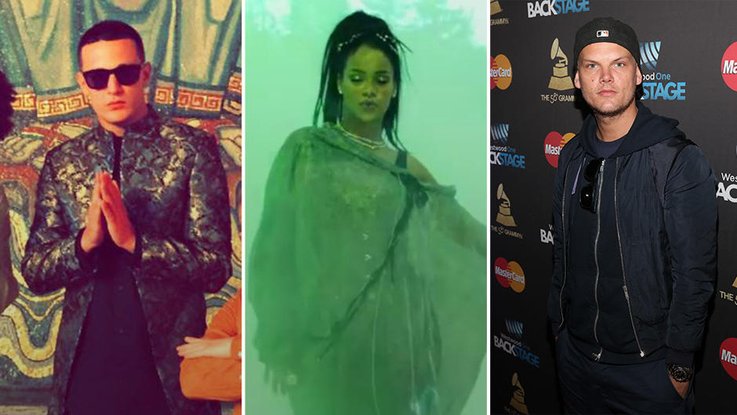 DJ Snake, Rihanna, Avicii