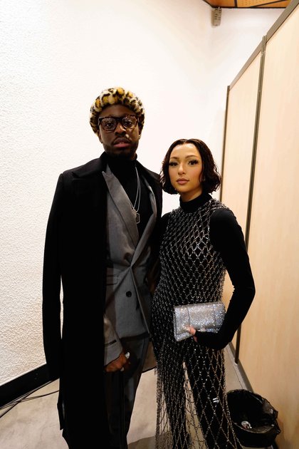 Dadju et Eva - Backstage des NRJ Music Awards 2021