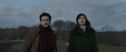 Dane Whitman (Kit Harington) et Sersi (Gemma Chan) dans "Les Eternels"