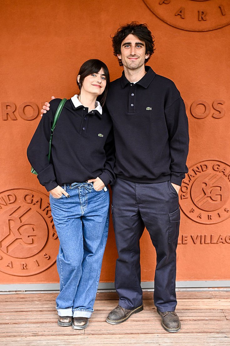 Marguerite et son frère Baptiste Dedeyan à Roland Garros, mai 2025