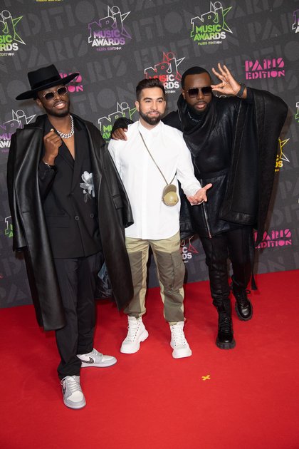 Dadju, Kendji et Gims - Tapis Rouge NRJ Music Awards Paris Edition