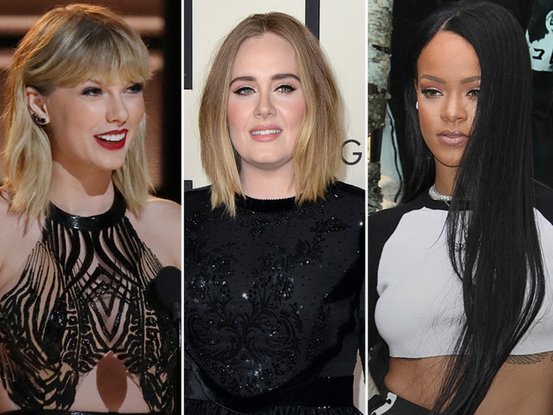 Taylor Swift Adele et Rihanna