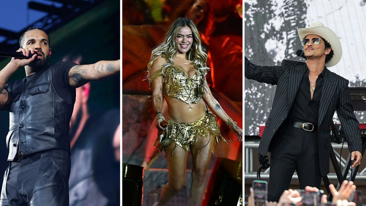 Drake, Karol G et Bruno Mars