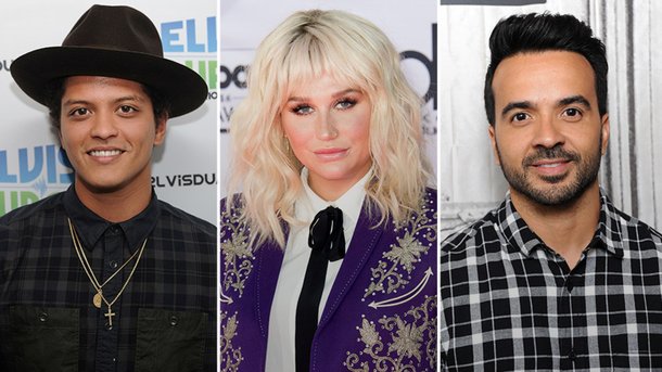 Bruno Mars, Kesha et Luis Fonsi chanteront aux Grammys Awards!