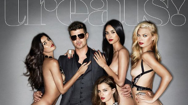 Robin Thicke : toujours bien entouré !
