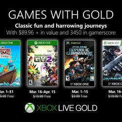 Games With Gold mars 2019 : les jeux offerts en image
