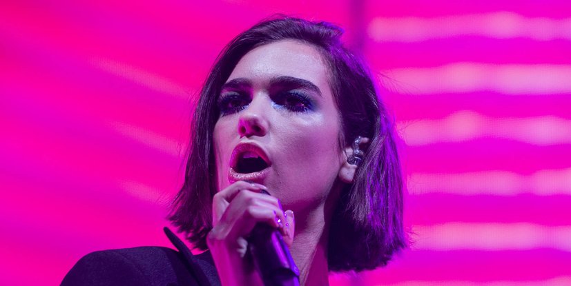 Brit award winner Dua Lipa opens touring in Glasgow's SSE Hydro.