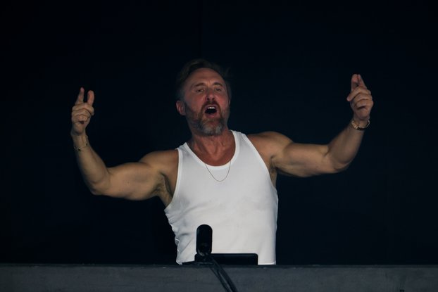 David Guetta en concert à Duesseldorf, juillet 2025