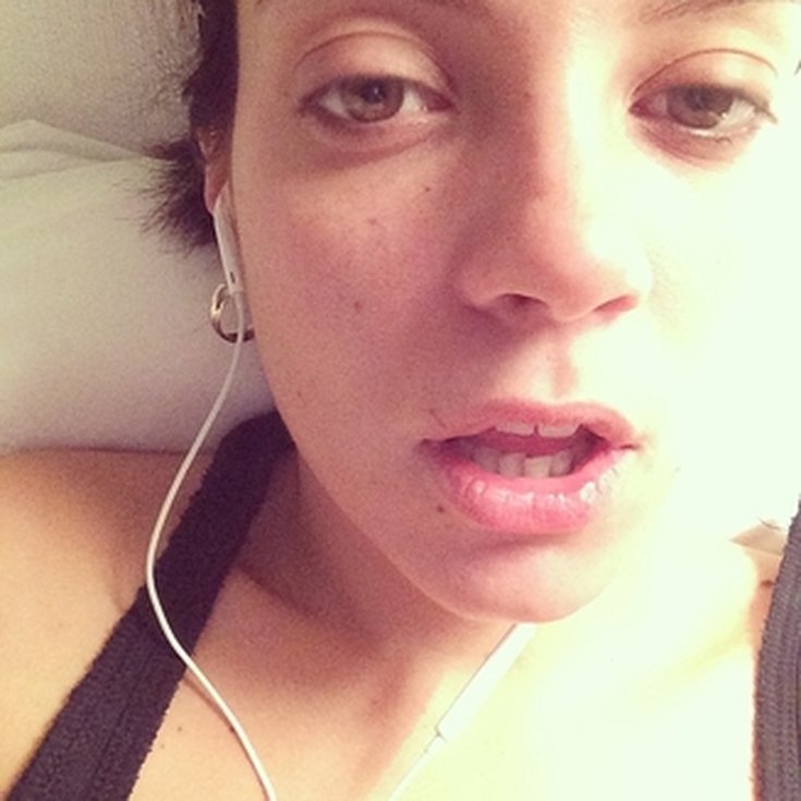 Lily Allen selfie
