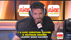Sketch en vidéo - Laurent Barat, ou plutôt Pierre Bellemare raconte - 1 heure avec Christian Clavier et Mathilde Seigner