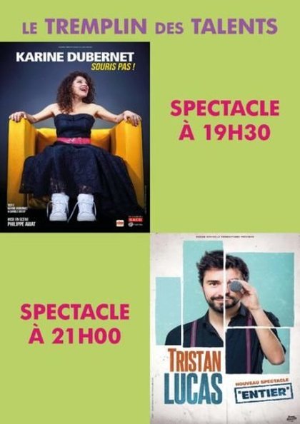 Termplin des talents - karine dubernet - tristan lucas - mont blanc d'humour 2020 - affiche