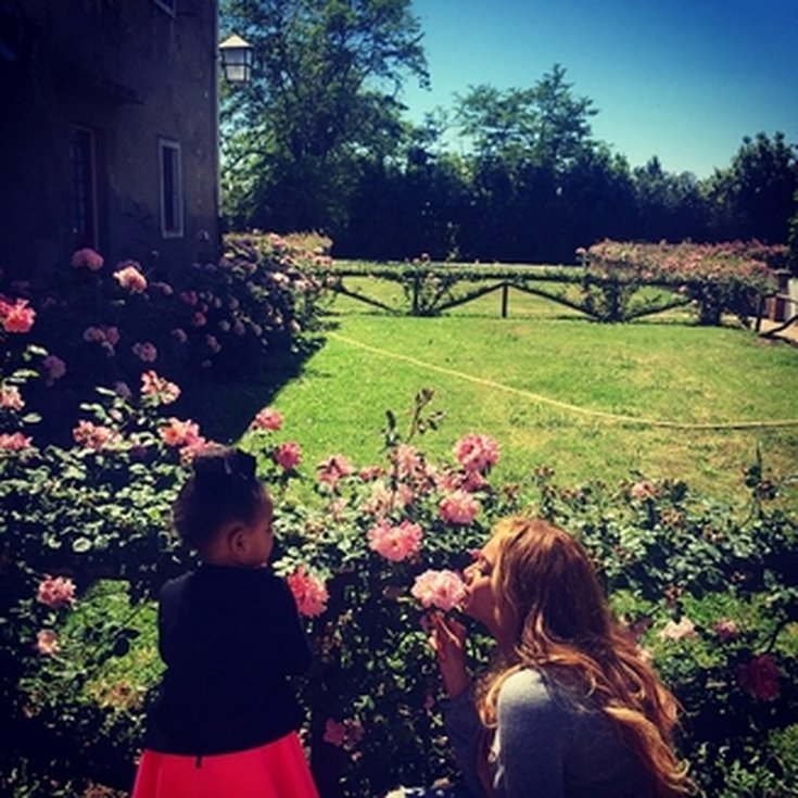 Beyoncé et Blue Ivy à la campagne