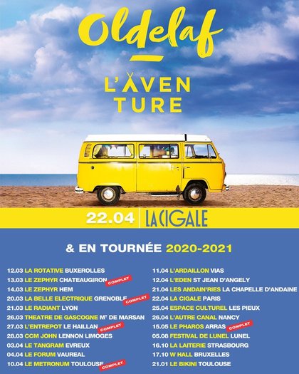 Oldelaf en tournée