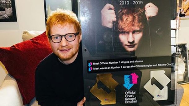 Ed Sheeran sacré artiste britannique de la décennie!