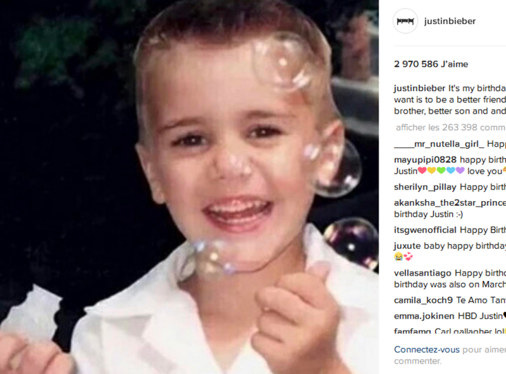 Justin Bieber enfant