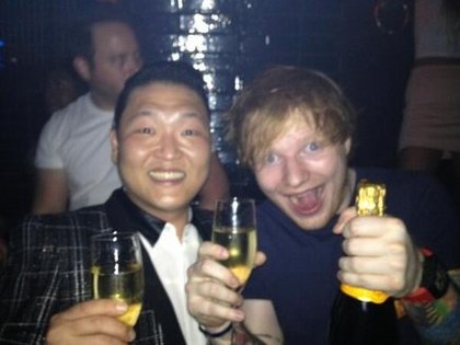 PSY : ai passé une super After Party avec @edsheeran lolol