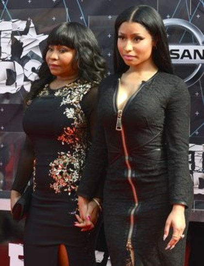 Nicki Minaj et sa mère lors de la cérémonie des Bet Awards 2015