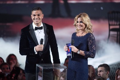 Hatem Ben Arfa et Ingrid Chauvin - Cérémonie NRJ Music Awards 2016