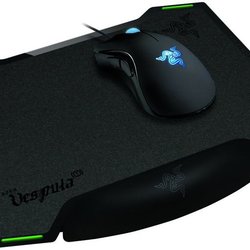 Un tapis de souris avec repose-poignet.