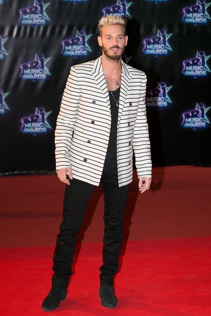 M Pokora habillé par Jean-Paul Gaultier lors des NRJ Music Awards