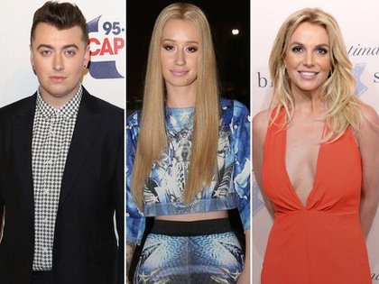 Sam Smith, Iggy Azalea et Britney Spears