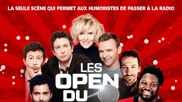 rediffusion de l'open du rire avec Chantal Ladesou, Edgar-Yves, Jeanfi, Jérôme Daran, Les Jumeaux, Tony Saint-Laurent