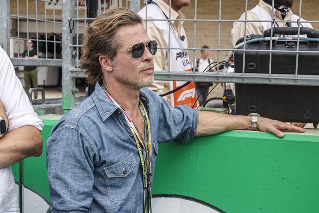 Brad Pitt sur le grid du Circuit of the Americas in Austin, TX. (2022)
