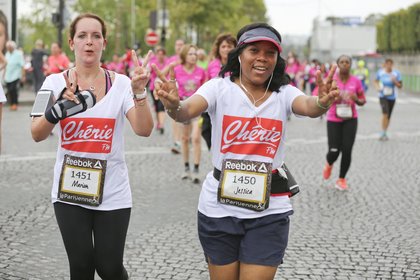 La team Fitnext/Chérie FM lors de la Parisienne