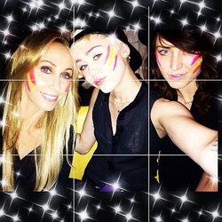 Miley Cyrus à l'anniversaire de sa maman