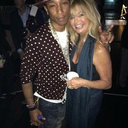 Pharrell Williams: @goldiehawn : Experiencing pure Happy-ness with @Pharrell tonight @MonkInstitute
