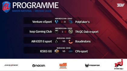 League Of Legends - La Grosse Ligue - split 2 : les matchs de la semaine