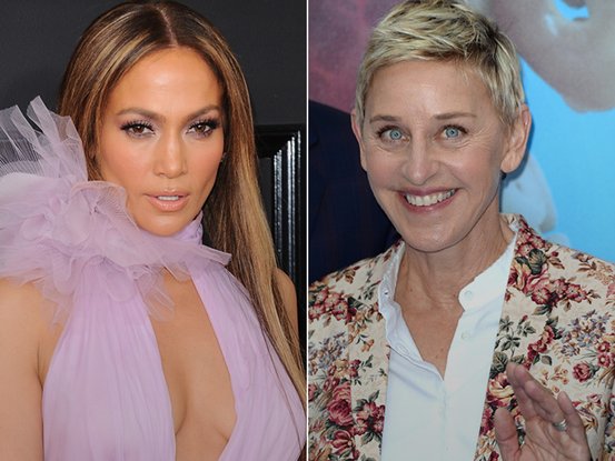 Jennifer Lopez et Ellen DeGeneres