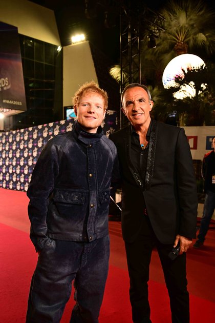 Ed Sheeran et Nikos Aliagas - Le Tapis Rouge - NRJ Music Awards 2025