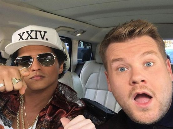 Bruno Mars et James Corden