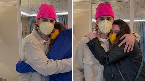 Justin Bieber à Paris: il rencontre les deux gagnantes d'NRJ