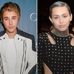 Justin Bieber et Miley Cyrus 