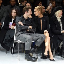 Céline Dion et Pepe Munoz au défilé Alexandre Vauthier lors de la Fashion Week parisienne