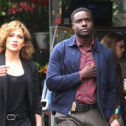 Jennifer Lopez sur le tournage de "Shade of Blue"